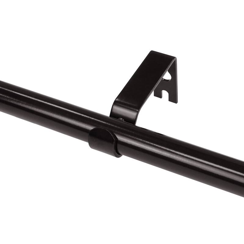 Lumi Home Furnishings Non-Adjustable Single Curtain Rod Brackets 5/8 in. (4-Piece)