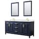 Option Dark Blue, Gold Trim, Giotto Quartz Top