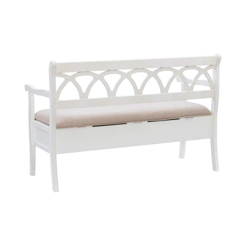 Linon Elliana Flip Top Entryway Storage Bench