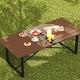 preview thumbnail 2 of 6, PureCane Rectangle Acacia Wood Tabletop Outdoor Dining Table with Umbrella Hole