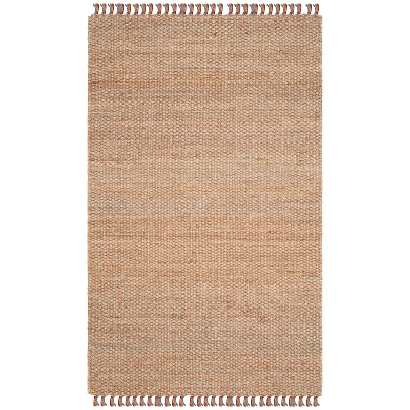 SAFAVIEH Handmade Natural Fiber Shouko Jute Tassel Rug with