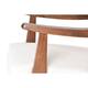 Zenvida Mid Century Modern Accent Armchair Solid Hardwood Upholstered