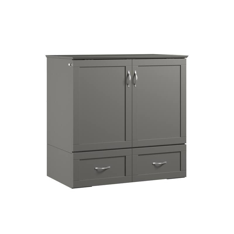 Hamilton Murphy Bed Chest with Storage Drawer and Built-In Charger