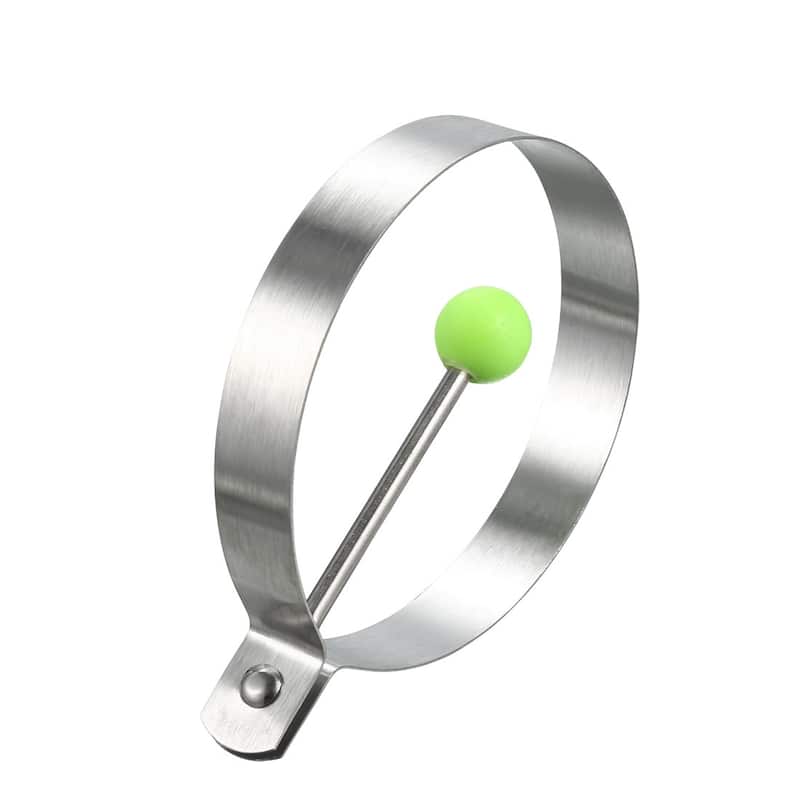 2PCS Round Fried Egg Mold Egg Egg Stainless Steel Kitchen Pancake Mould Rings - Silver Tone - Silver Tone