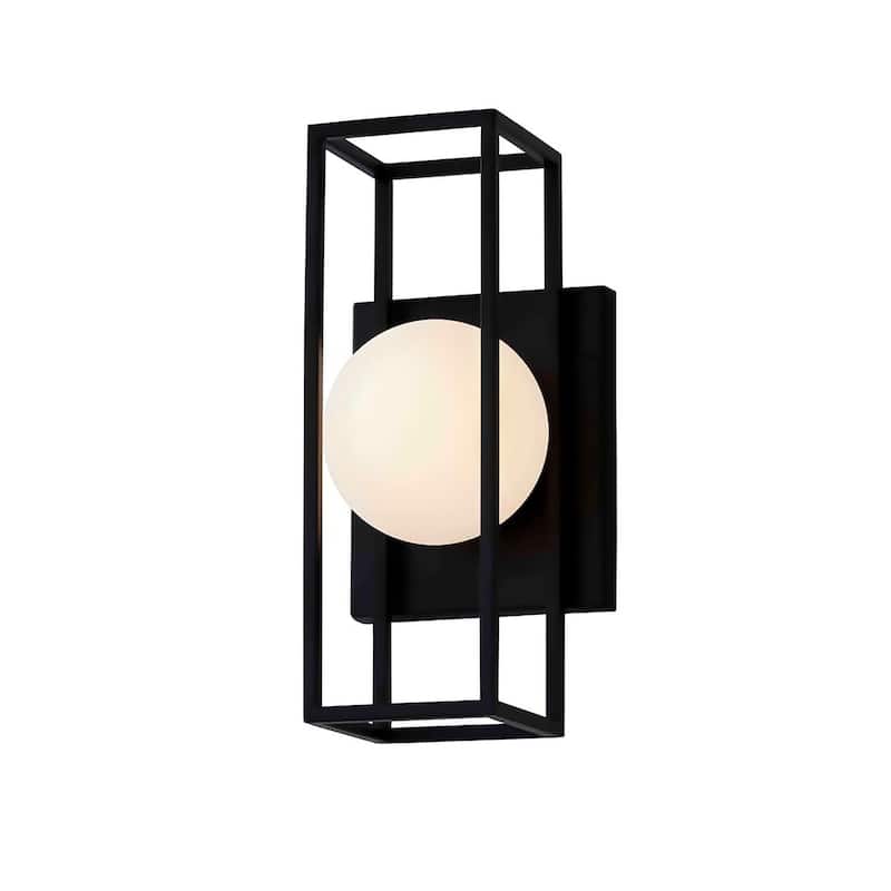 Justice Design Group Float LED Small Outdoor Wall Sconce - Matte Black