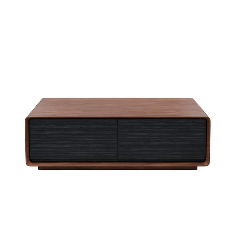 Modland 47" Handmade Modern Coffee Table with 4 Drawers & Rounded Corners - 47.24