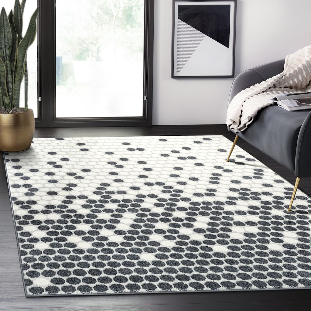 Abani Rugs Nuevo NUE270A Modern Octagonal Area Rug