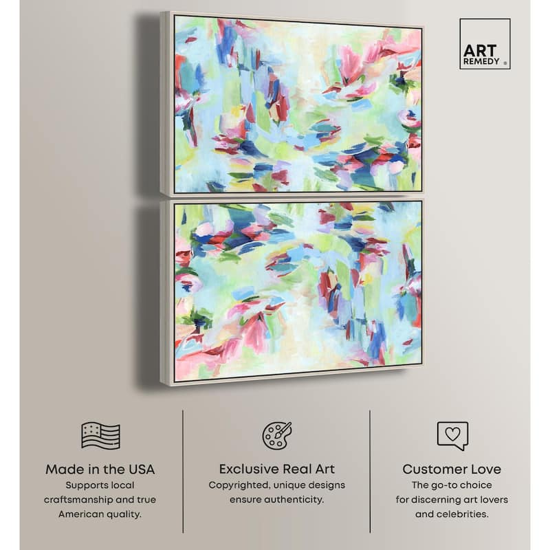 Sparkling Floral Perfume II Canvas by Art Remedy