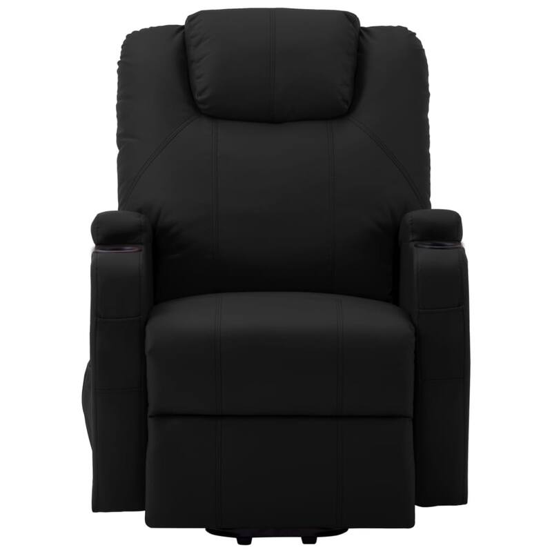 vidaXL Power Lift Recliner Electric Lift Chair for Home Theater Faux Leather - 29.9" x 34.4" x 42.1"
