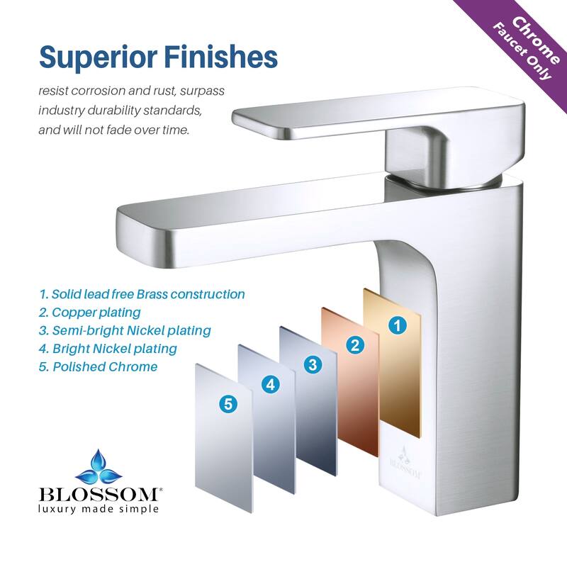 Solid Brass Lead-free Single-handle High Arc Bathroom Faucet