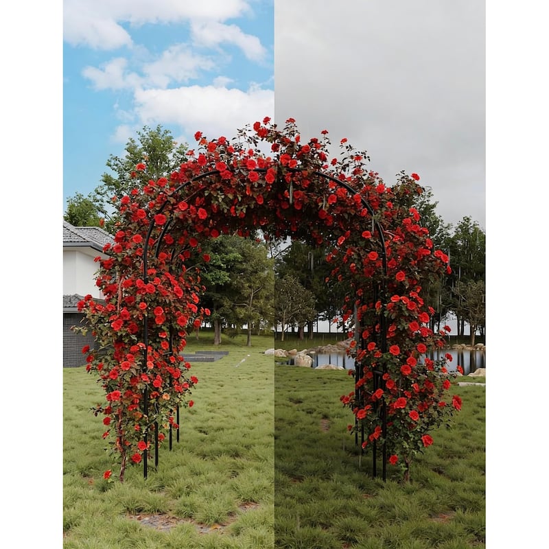 7.2 Feet Tall Garden Arch Trellis, for Climbing Plants