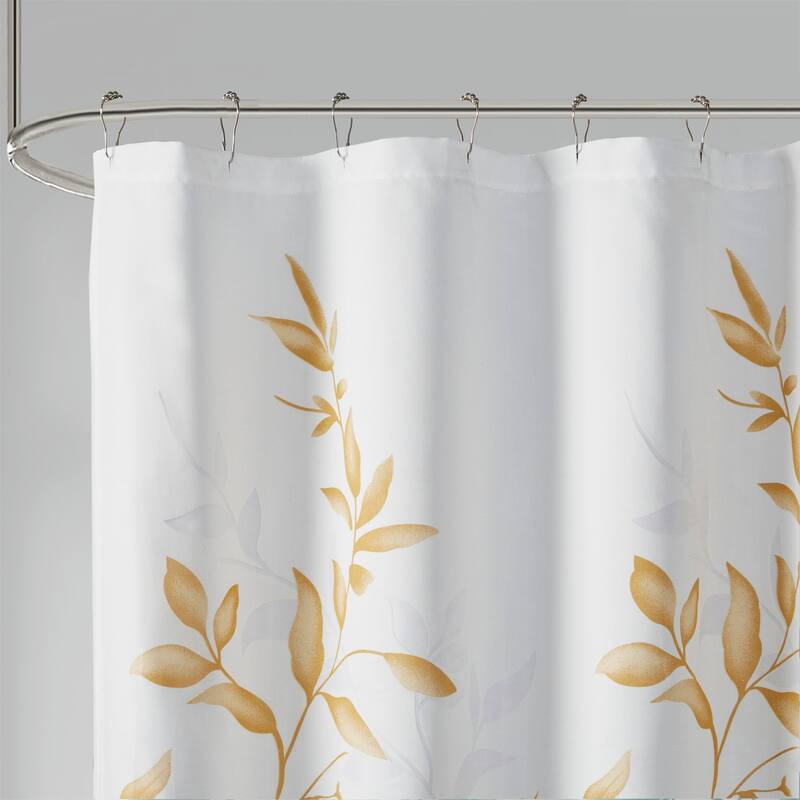 Madison Park Cecily Burnout Printed Shower Curtain