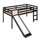 preview thumbnail 12 of 14, Stylish & Simple Twin Size Loft Bed with Slide, Sturdy Construction & Safety Guaranteed, Multifunctional Design, Espresso