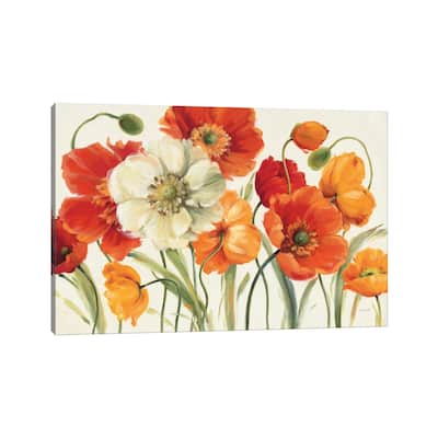 iCanvas "Poppies Melody I" by Lisa Audit Canvas Print