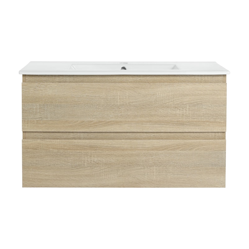 Topcraft Wall-Mounted Bathroom Vanity With Sink