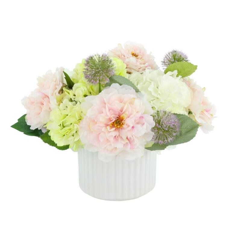 Traditional Arrangement with Hydrangeas and Peonies