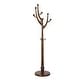 preview thumbnail 15 of 35, Rubberwood Freestanding Coat Rack, Entryway Coat Tree with Hooks - 74"H x 16.5"Dia
