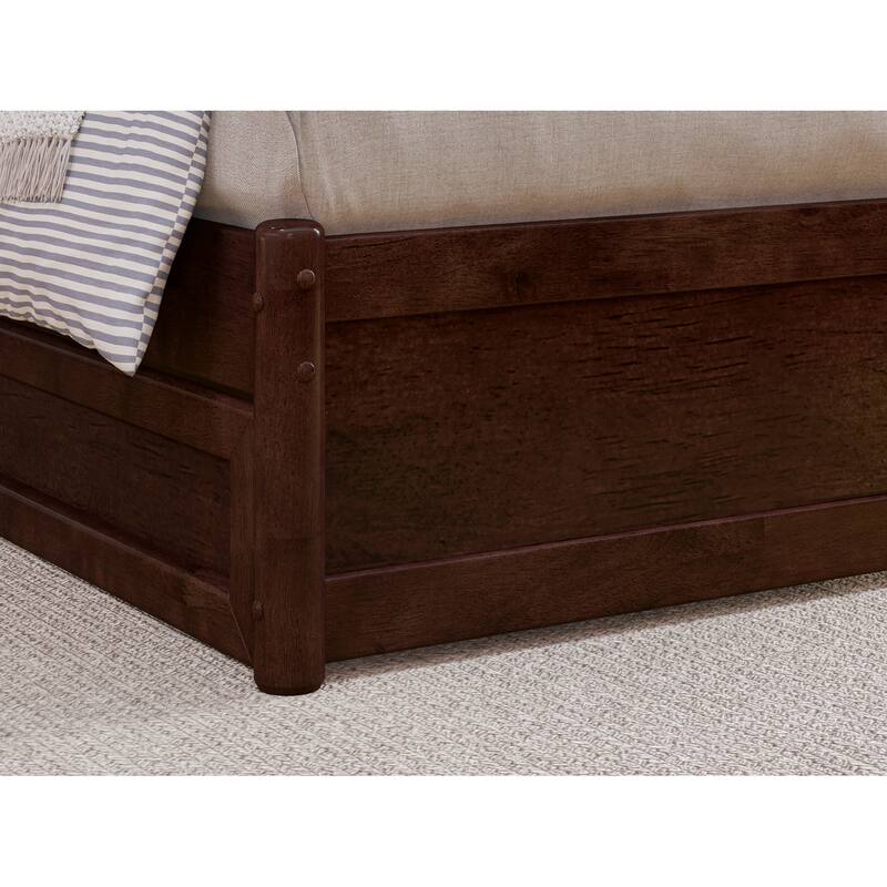 Emelie Platform Bed with Panel Footboard and Storage Drawers