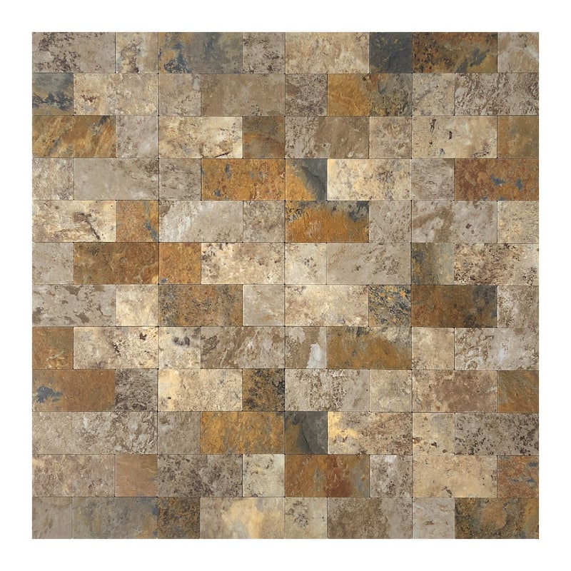 Art3d 12"x12" Peel and Stick Tile Backsplash for Kitchen, Aluminum Composite Tiles (5 Tiles)