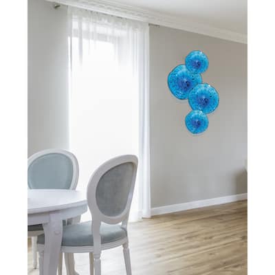 Dale Tiffany Wrightwood Wall Art Decor in Blue Finish