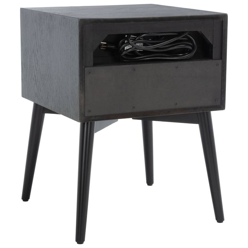 SAFAVIEH Sydni Nightstand with Usb Charging Port