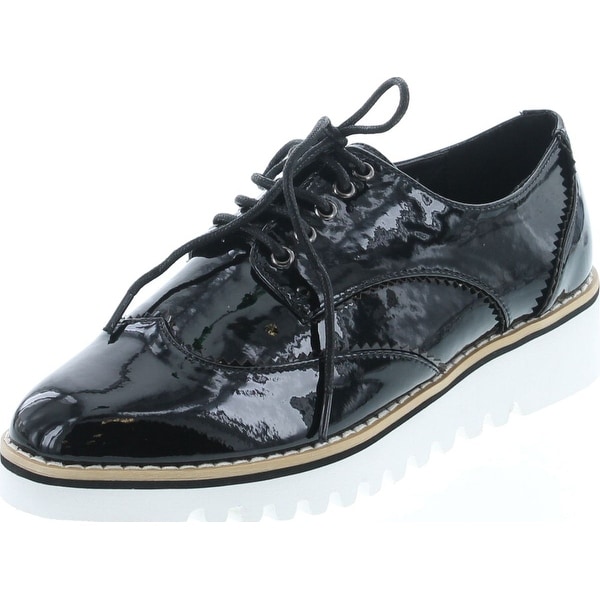 women's platform oxford lace up shoes