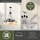 preview thumbnail 4 of 7, Yellowstone 9 Light Bronze Rustic Moose Chandelier - 28.5-in W x 27-in H x 28.5-in D