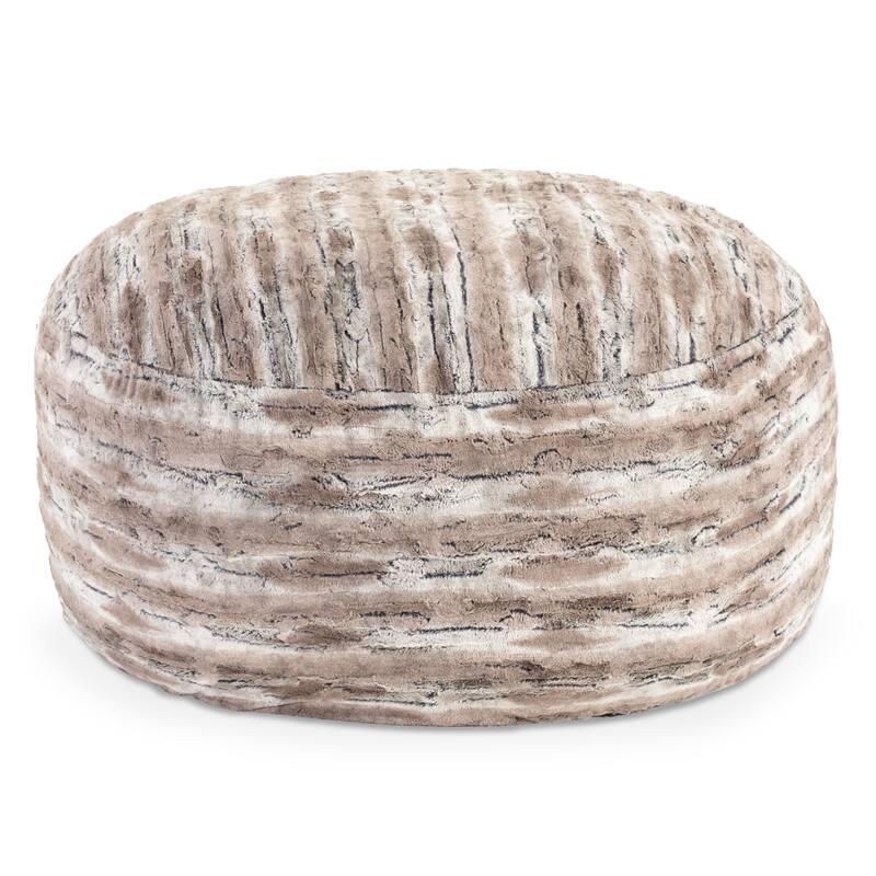 Jaxx 5 Foot Saxx Bean Bag Chair and Lounger for Adults - Synthetic Fur