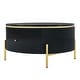 preview thumbnail 10 of 25, Modern Marble Round Coffee Table with 2 large Drawers Storage