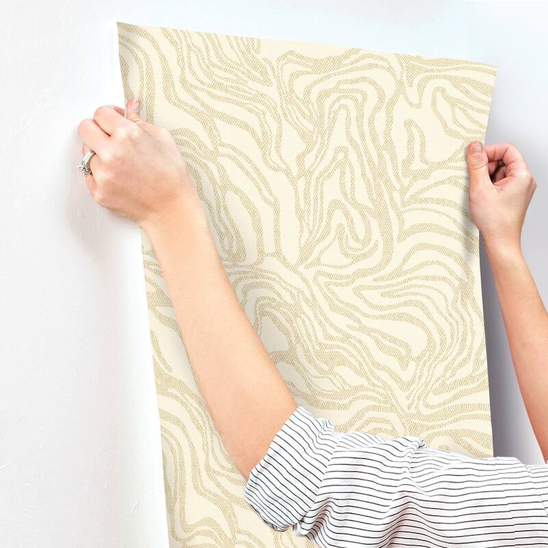 A-Street Prints Massar Gold Modern Marbled Wallpaper