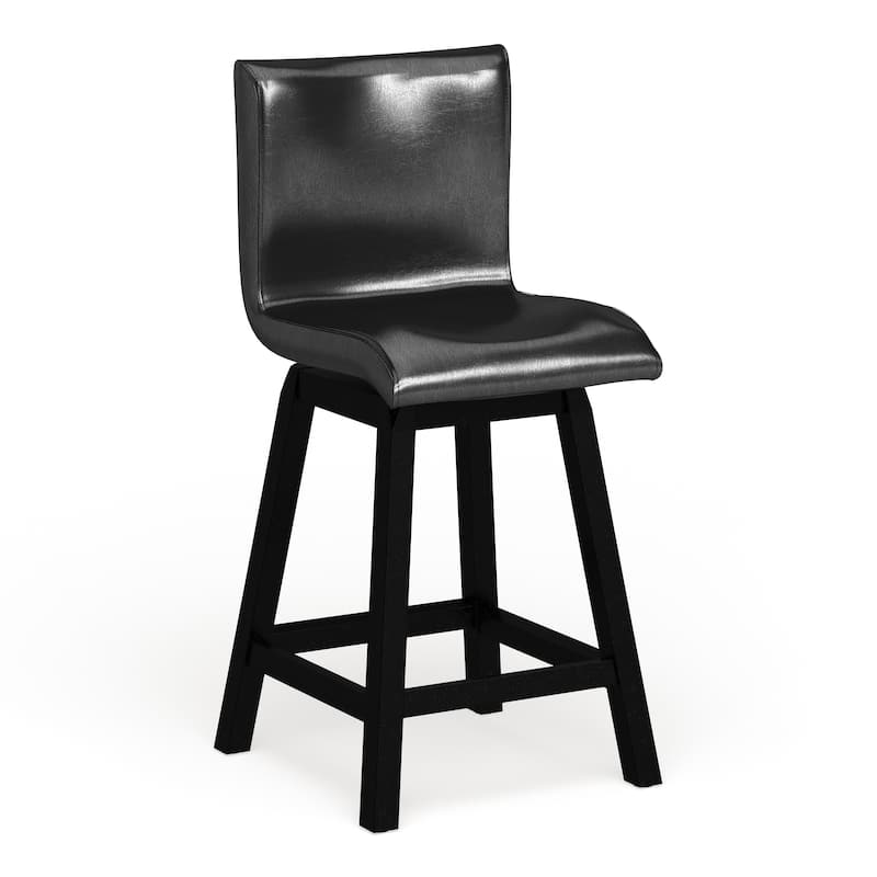 Hace Modern Black Solid Wood 7-Piece Counter Height Table Set by Furniture of America
