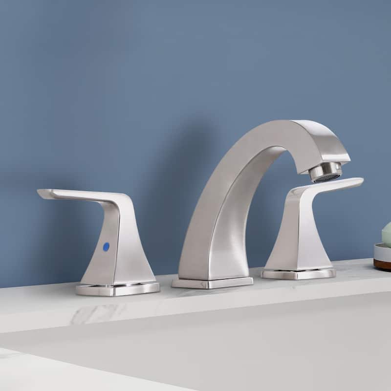 Topcraft Two Handle Bathroom Sink Faucet with Pop-Up Drainer