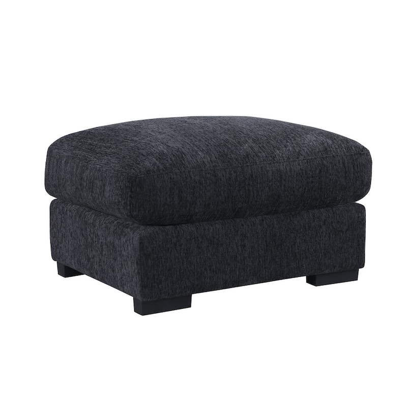 Modern Modular Sectional Sofa with Ottomans and Built-in Console, Cupholders