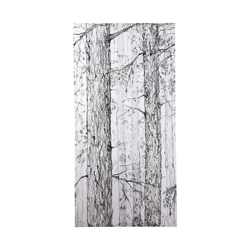 Forest BW I (40 x 80) Canvas Art Print - Large