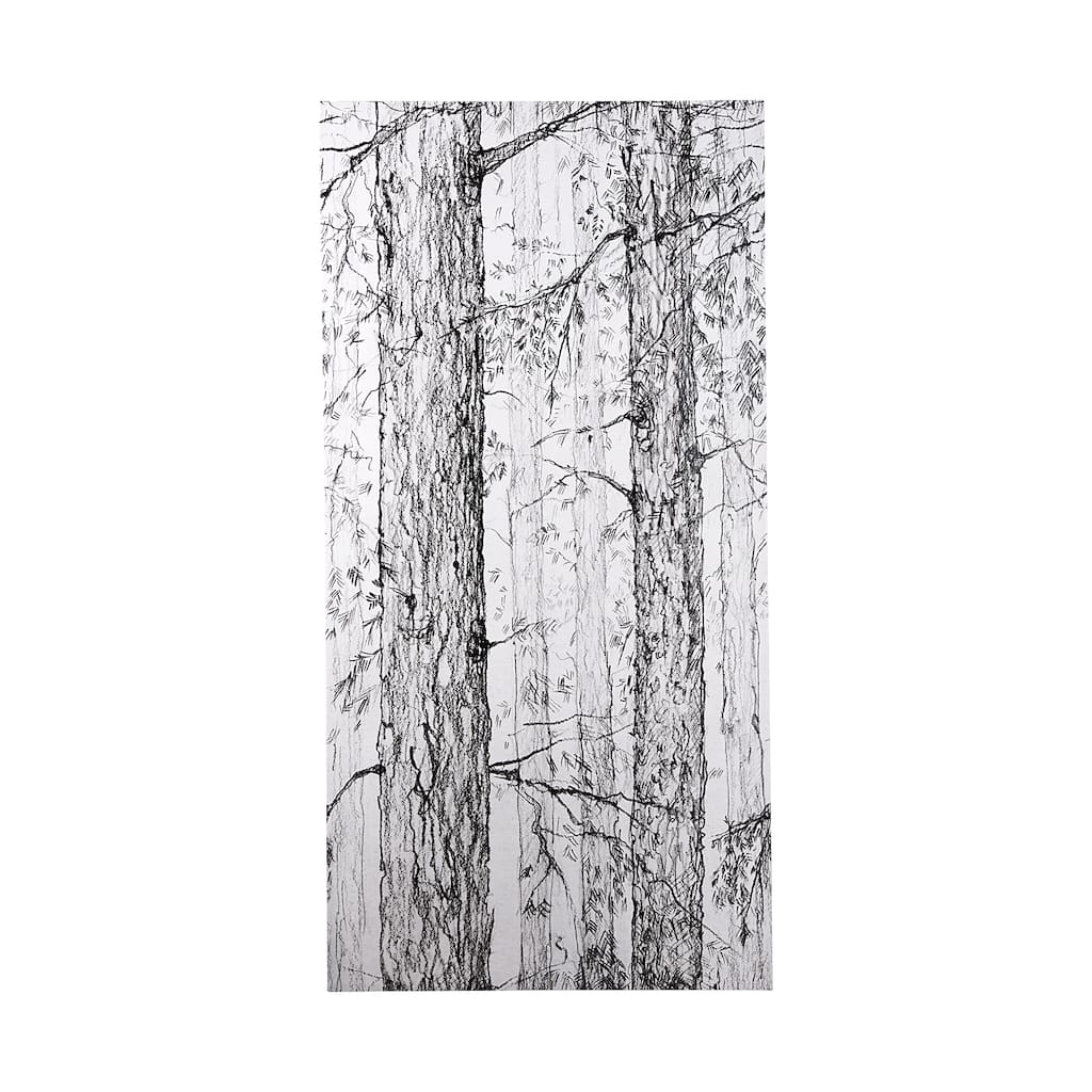 Forest BW I (40 x 80) Canvas Art Print