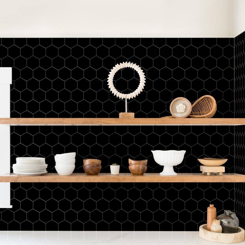 Merola Tile Metro Super Hex Series 10" x 11-1/2" Porcelain Mosaic Tile