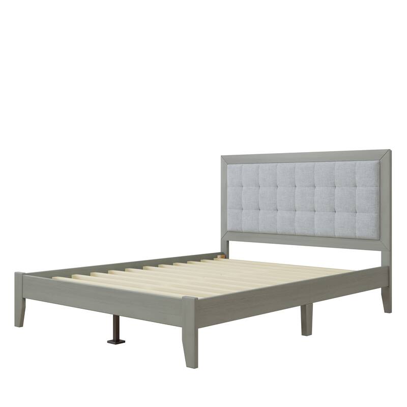 Solid Wood Platform Upholstered Headboard