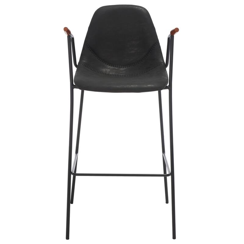 SAFAVIEH Coral Mid-Century Bar Stool - 25" W x 21.5" D x 39" H - 21Wx21Dx42H