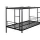 preview thumbnail 23 of 27, Twin over Twin Bunk Bed with 2 Side Ladders and Safe Guardrail, Silver