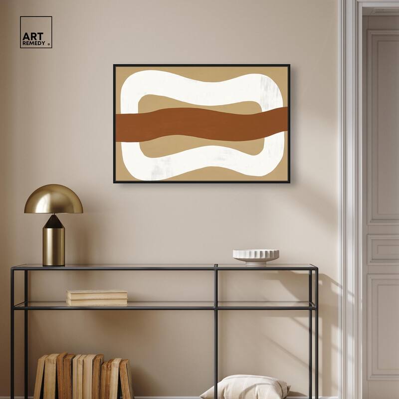 Minimal Wavy I Canvas by Art Remedy