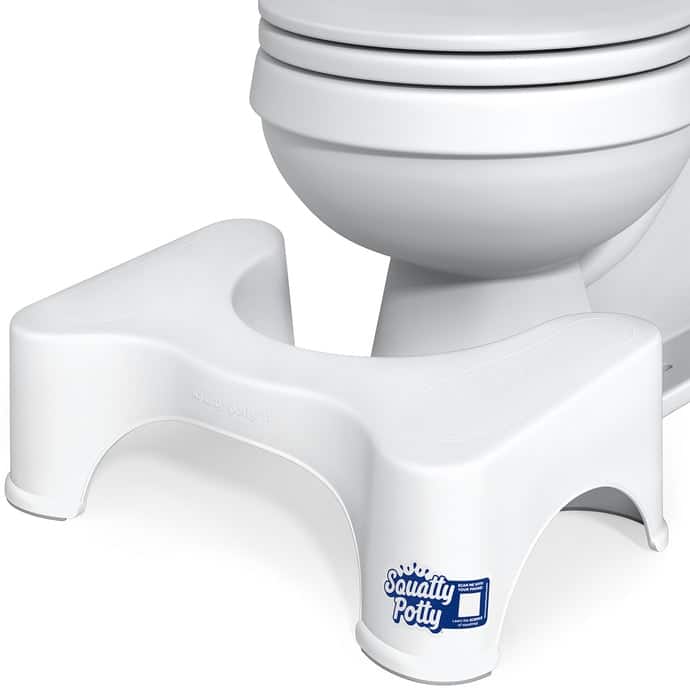 Squatty Potty The Original Bathroom Toilet Stool, 7 Inch Height, White