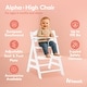 preview thumbnail 2 of 6, hauck Alpha+ Grow Along Adjustable Wooden Baby High Chair Seat, Beechwood, White - 16.5