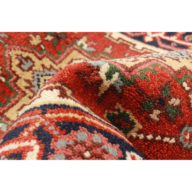 ECARPETGALLERY Hand-knotted Serapi Heritage Red Wool Rug - 2'7 x 18'1