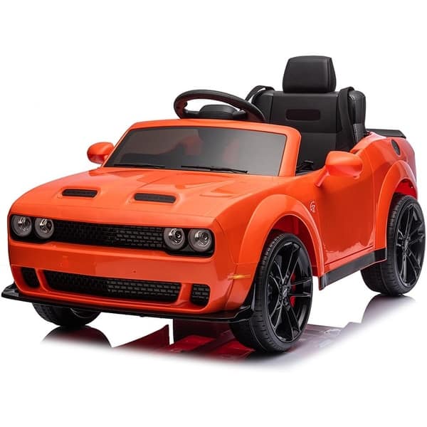 slide 2 of 6, 12V Kids Ride on Challenger Car,Battery Powered Ride On Car w/Remote Control Assembly Required - 5-7 Years