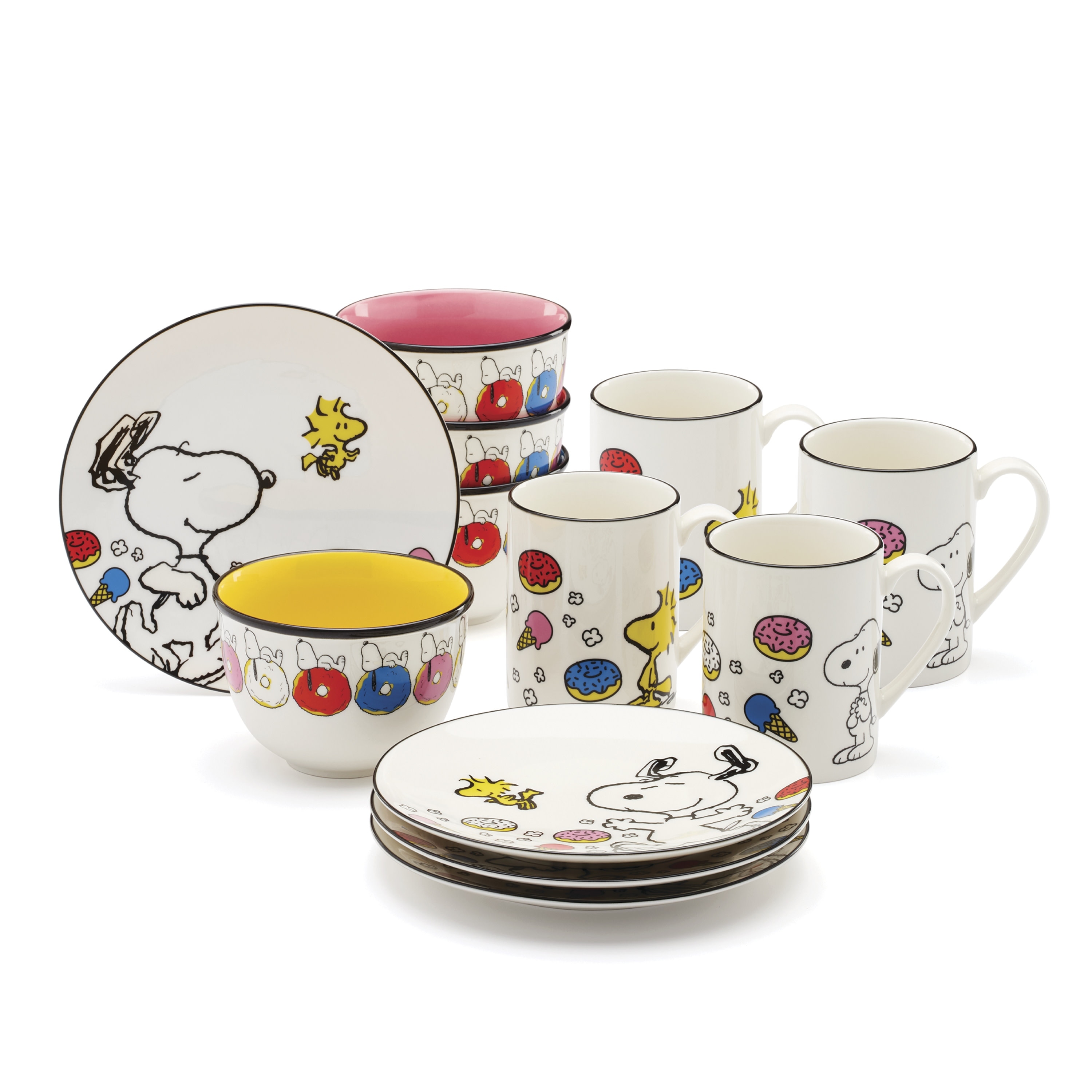 Lenox Chef Snoopy Dinnerware Dessert Set, Service for 4 - Bed Bath