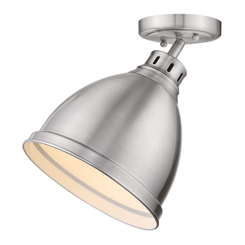 Wry Lighting Duncan 1-light Flush Mount in Pewter