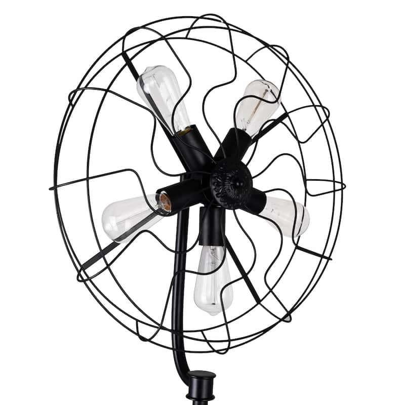 Pamela 5 Light Floor Lamp With Black Finish