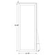 preview thumbnail 7 of 5, Soline 22 x 61 Inch Framed Standing Floor Mirror Silver