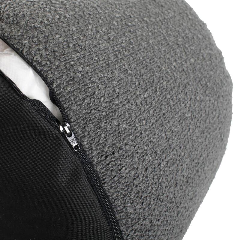 Allan Andrews Tall Pouf Barbet Charcoal