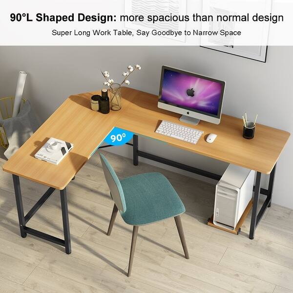 Tribesigns Modern L Shaped Desk Corner Computer Desk Study Home Office On Sale Overstock 20762731